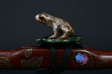 Grenadillo  Native American Flute, Minor, Mid G-4, #E12H